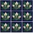 Mexican Talavera Tile Lilies 3